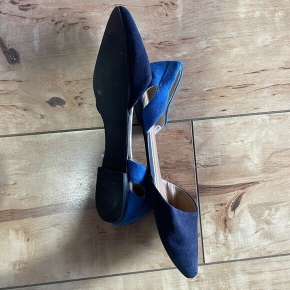 GAP - pointed toe flats -  women's US size 7 - navy, blue - Picture 2 of 6